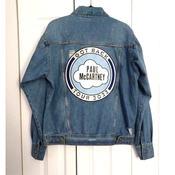 Rare Paul McCartney “Got Back” Tour 2022 Denim Jacket Men's Size M - Picture 1 of 14